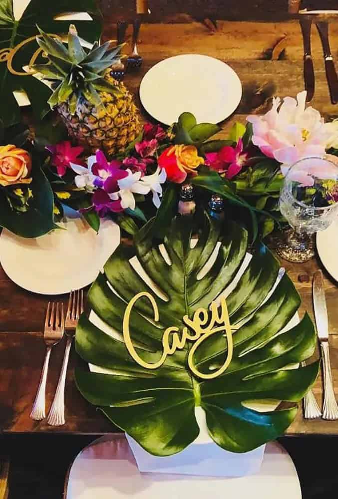 Tropical Wedding Decor Ideas – Setting Place