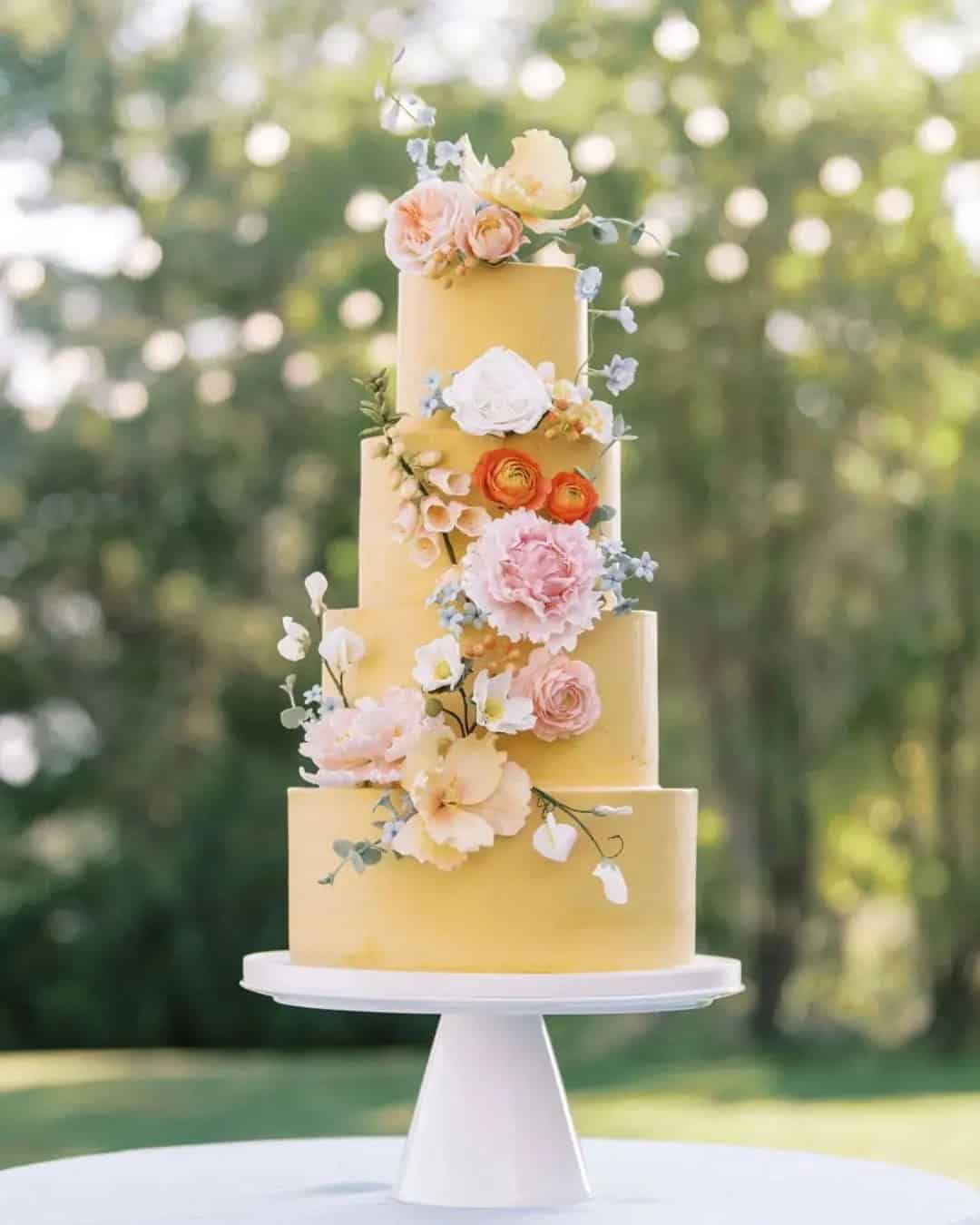 Mustard Wedding Cake Ideas