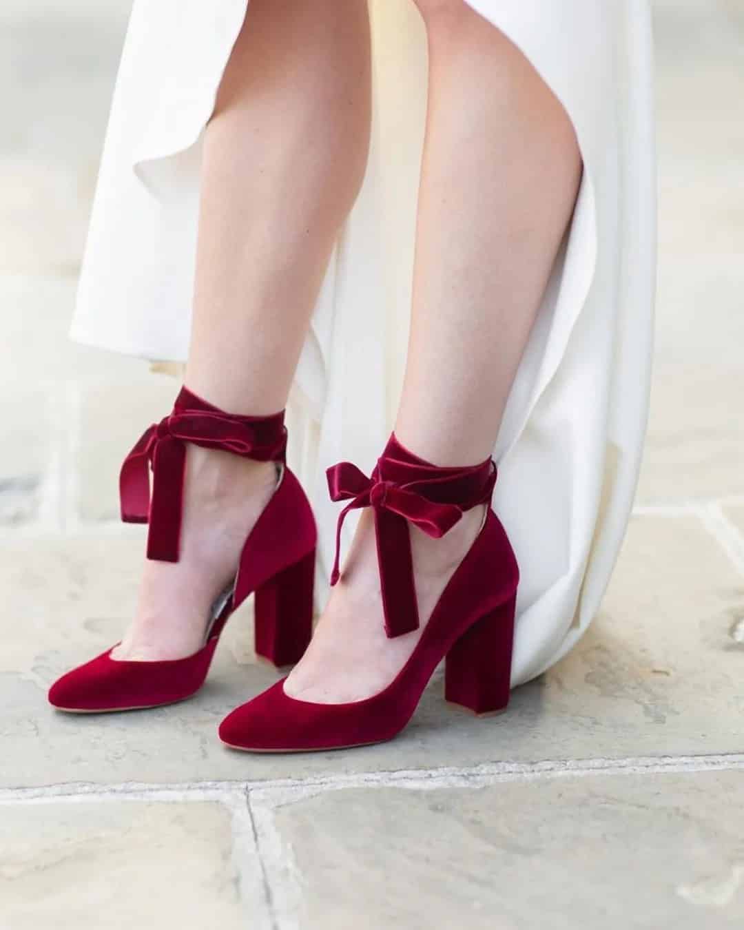 Red Heels For A Bride