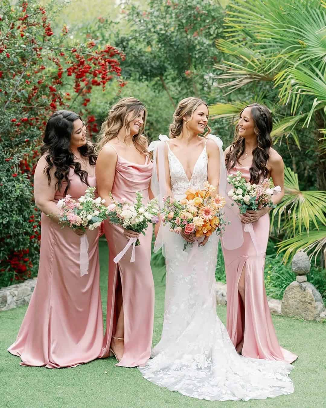 Best Blush Bridesmaid Dresses Long