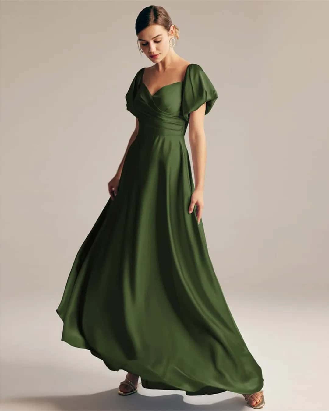 Olive Green Bridesmaid Dresses