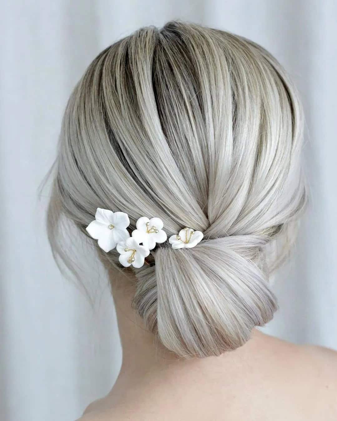 Smooth Wedding Updo To Be Classy