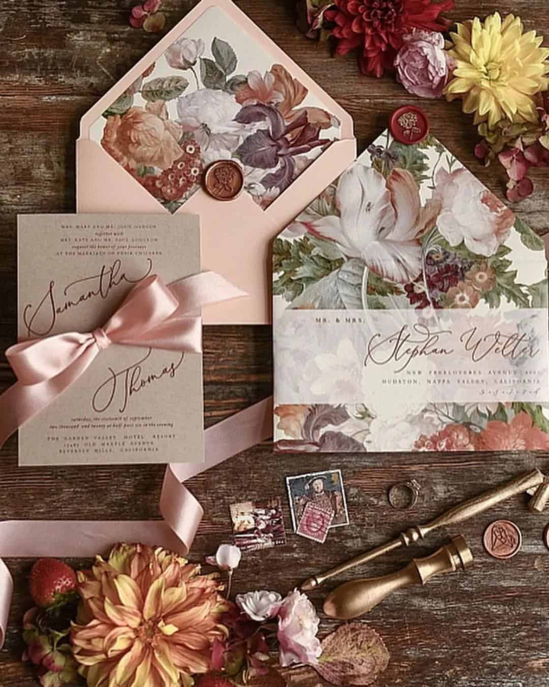 Rustic Vintage Wedding Invitations