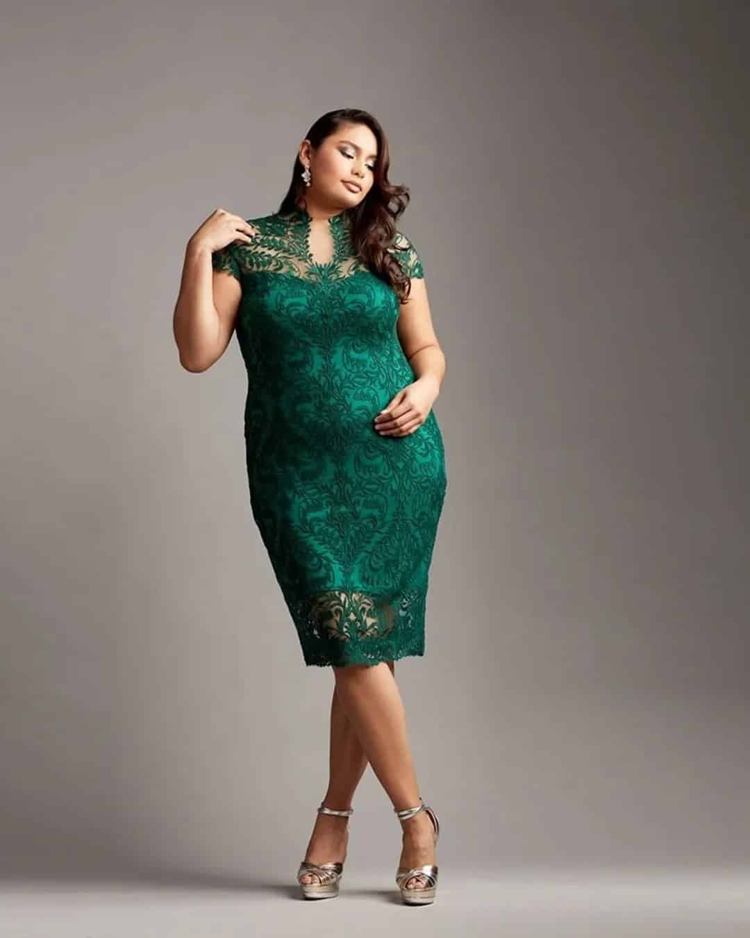 Plus-Size Gowns In Green