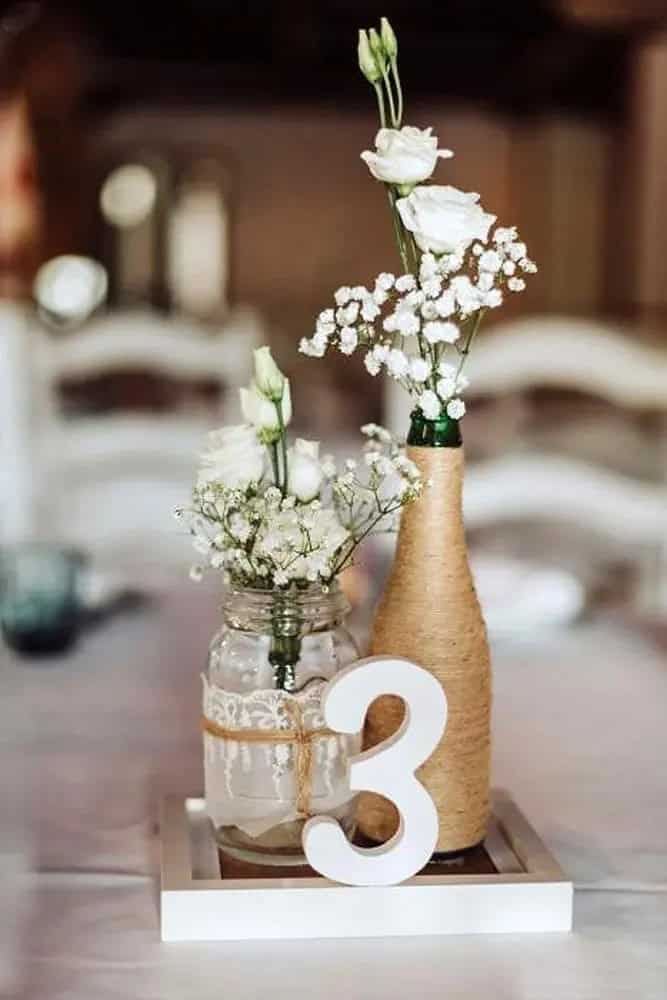 Bottles Wedding Centerpieces