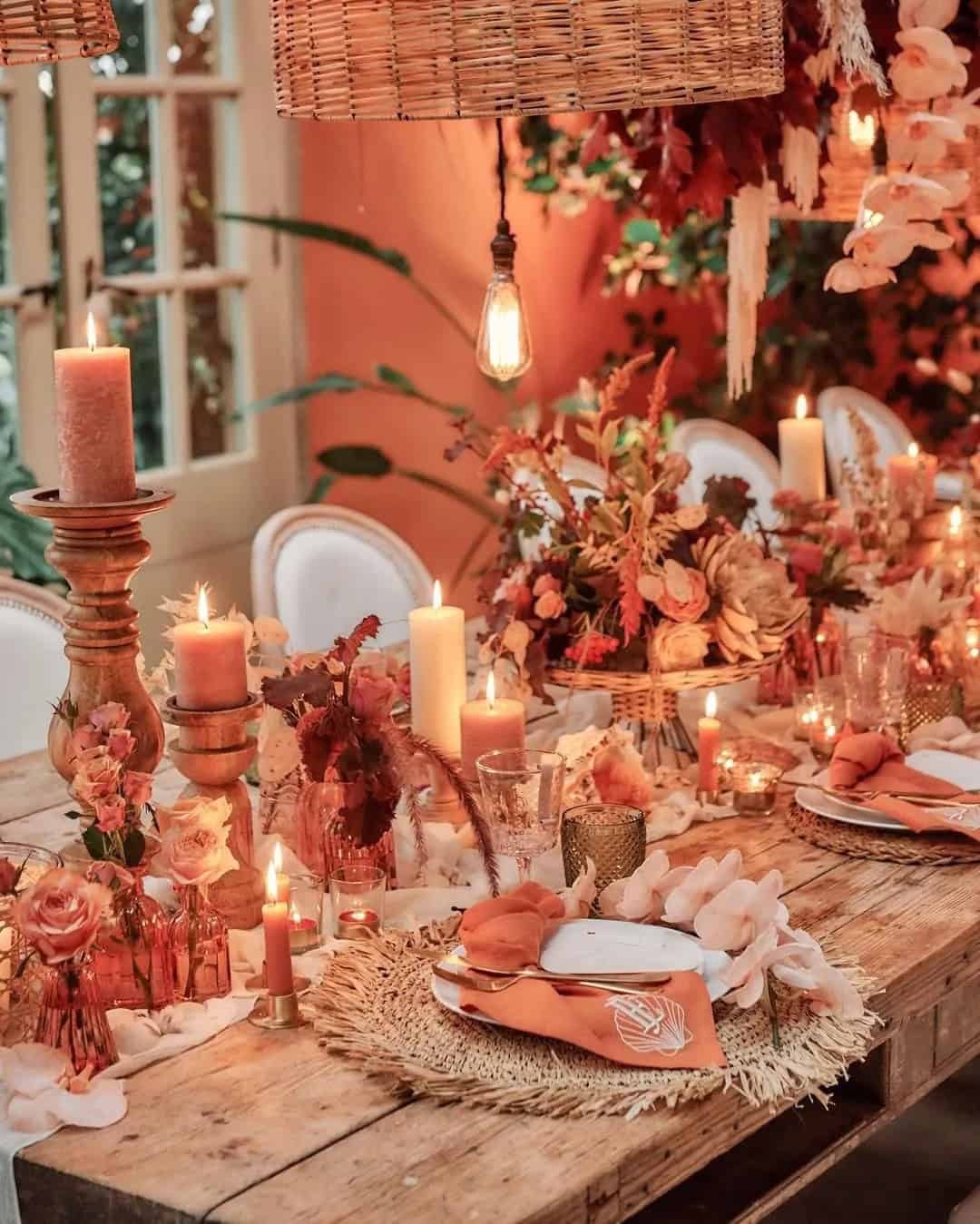 Rust Wedding Reception Ideas