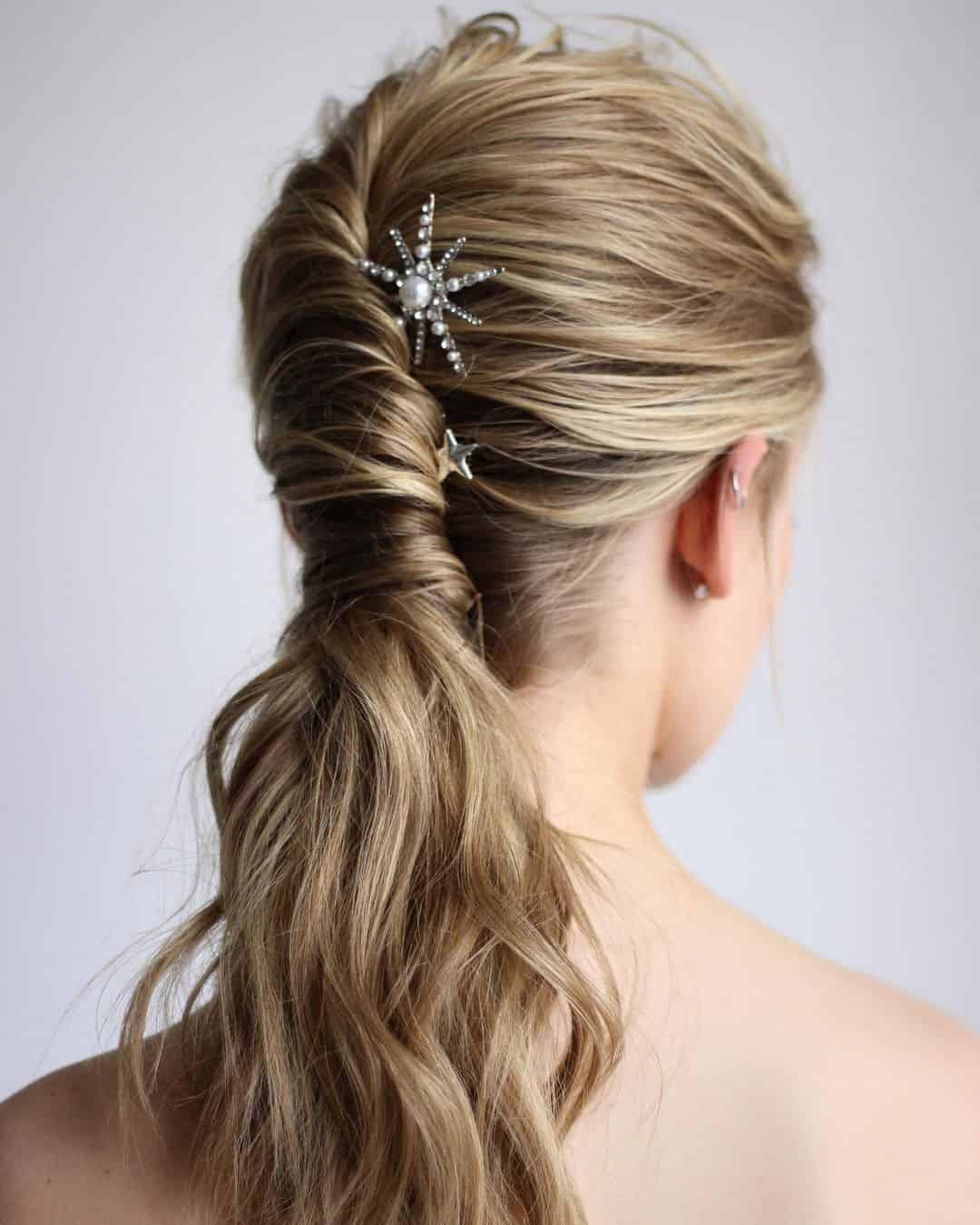 Sparkling Accessories For Wedding Hairstyle