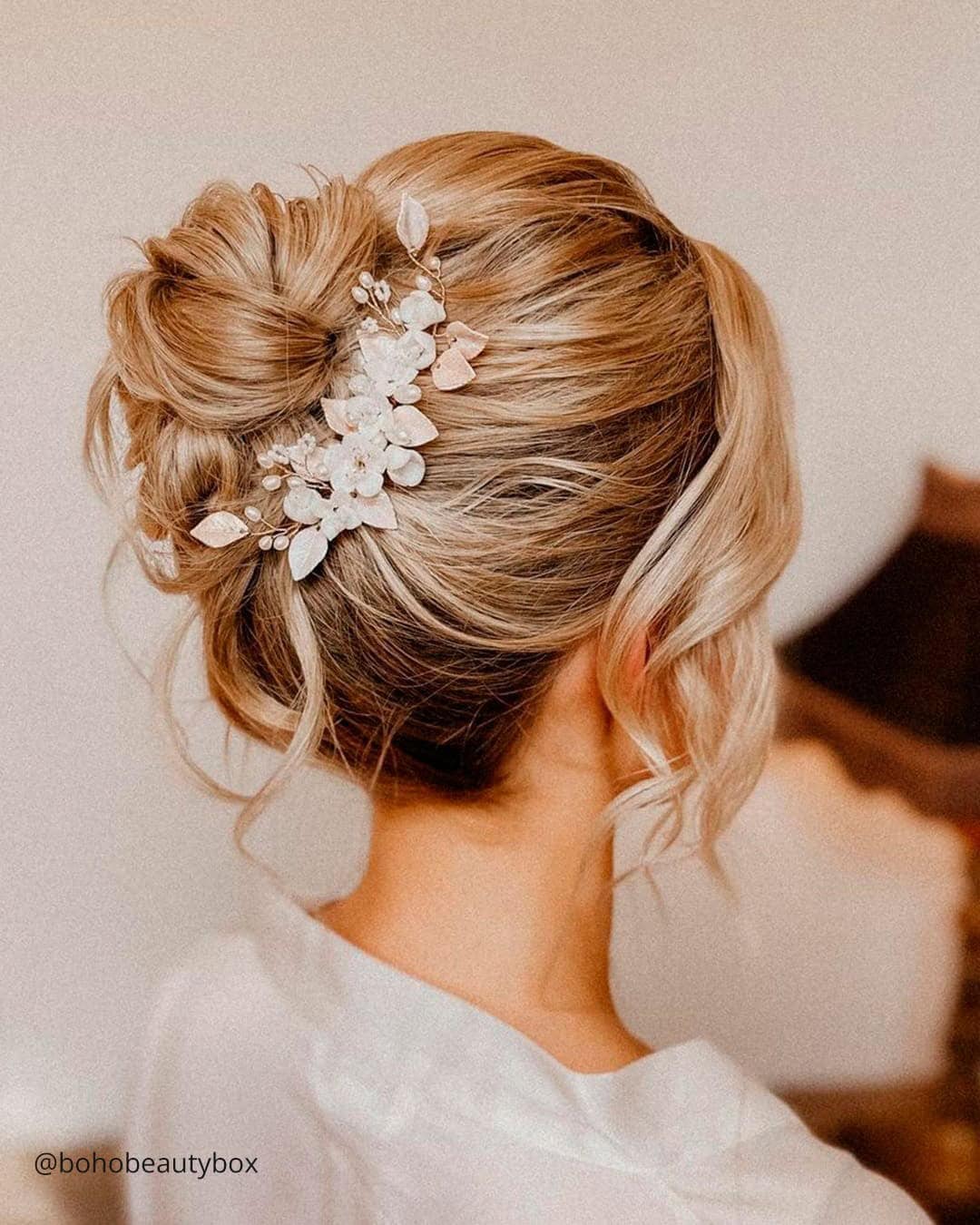 Curly Bun Hairstyles Wedding