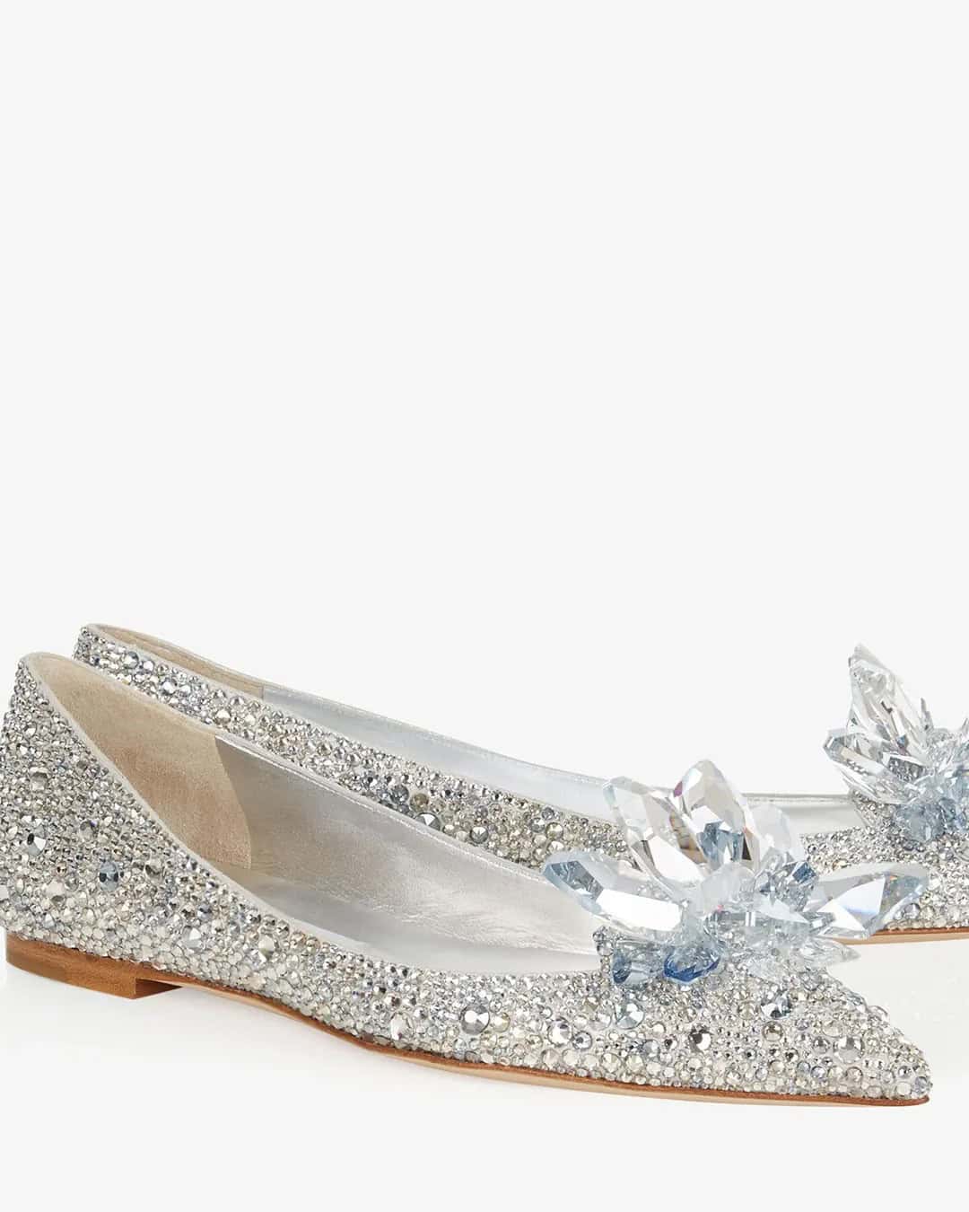 Sparkly Flat Wedding Shoes