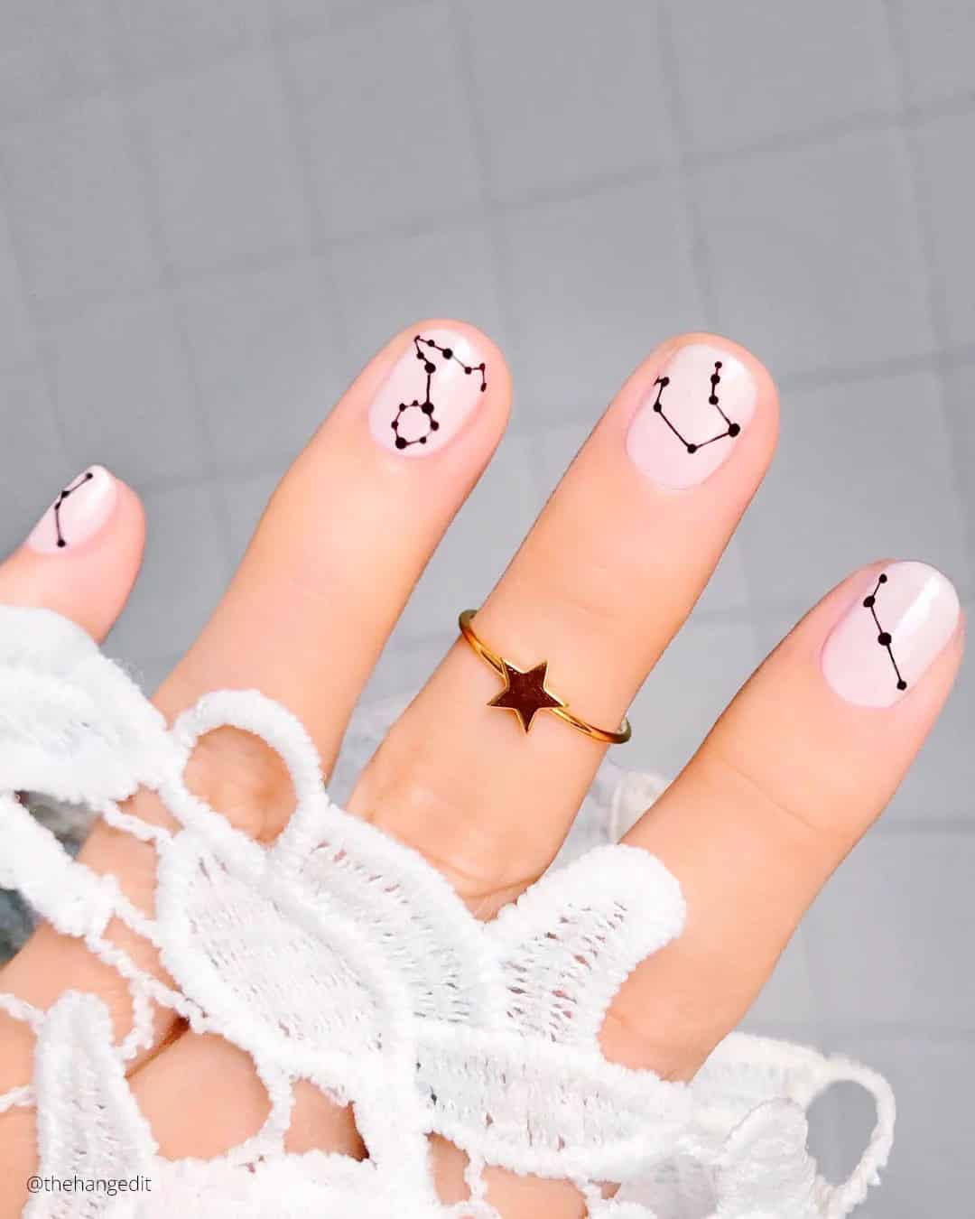 Cute Short Wedding Nails