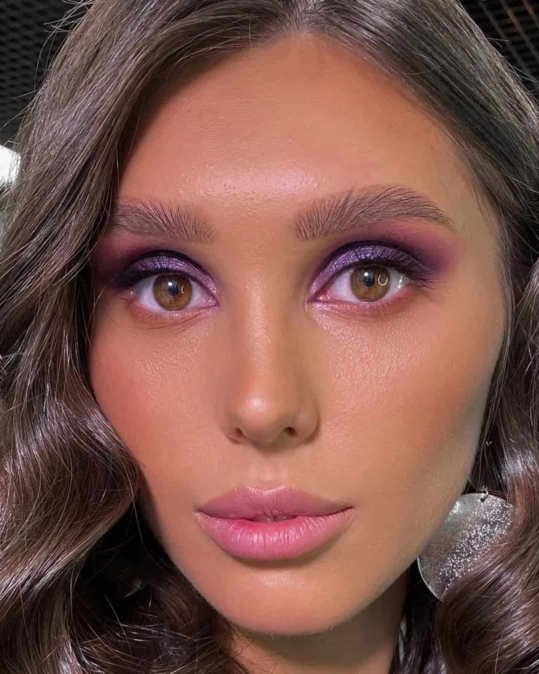 Purple Bridesmaid Makeup