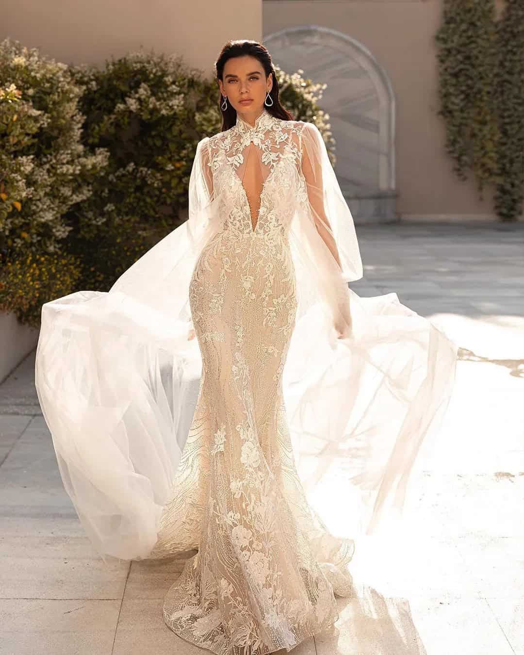 2 In One Wedding Dress Ideas In A Cape