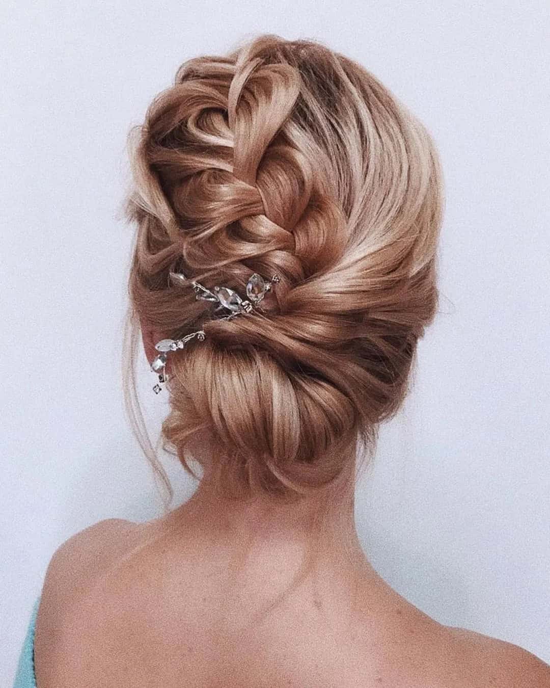 Braided Updos For Brides With Thin Hair