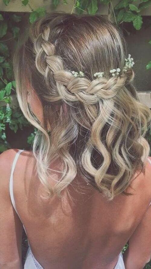 French braid crowns