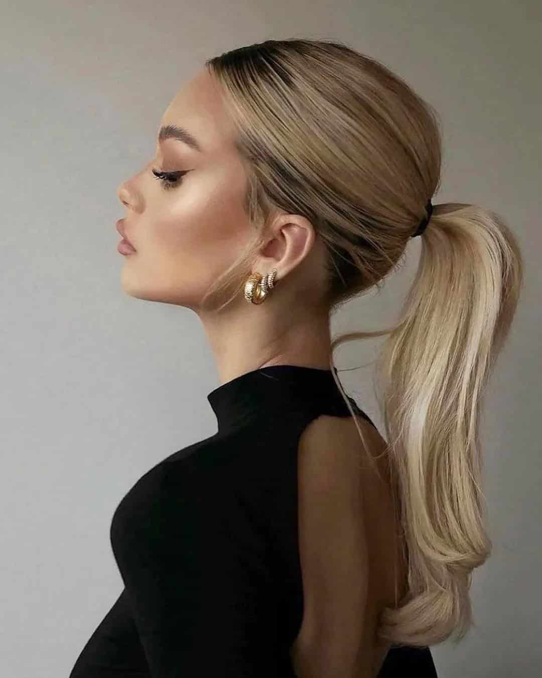 Old Hollywood Ponytail