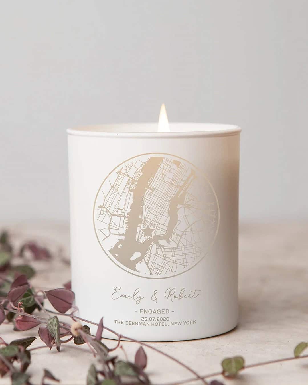 Customized Map Candles