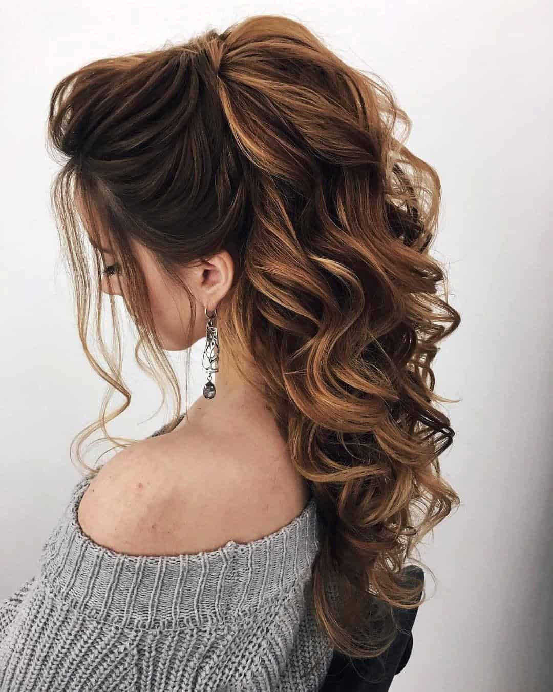 Wedding Hairstyle With Cascading Curls