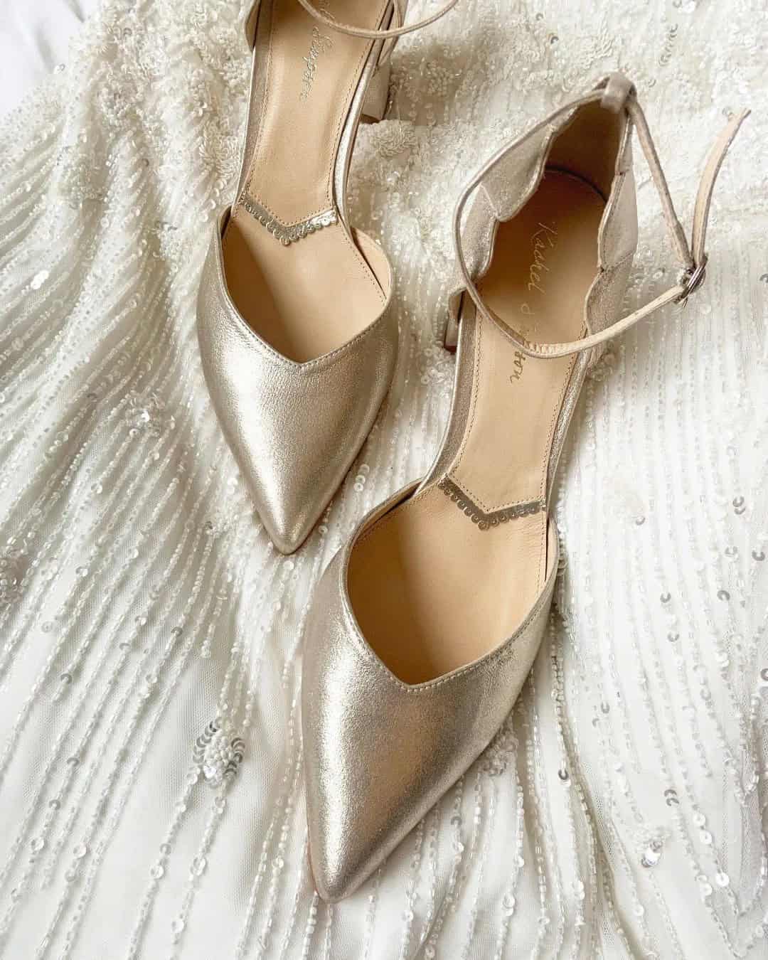 Gold Flats For Wedding