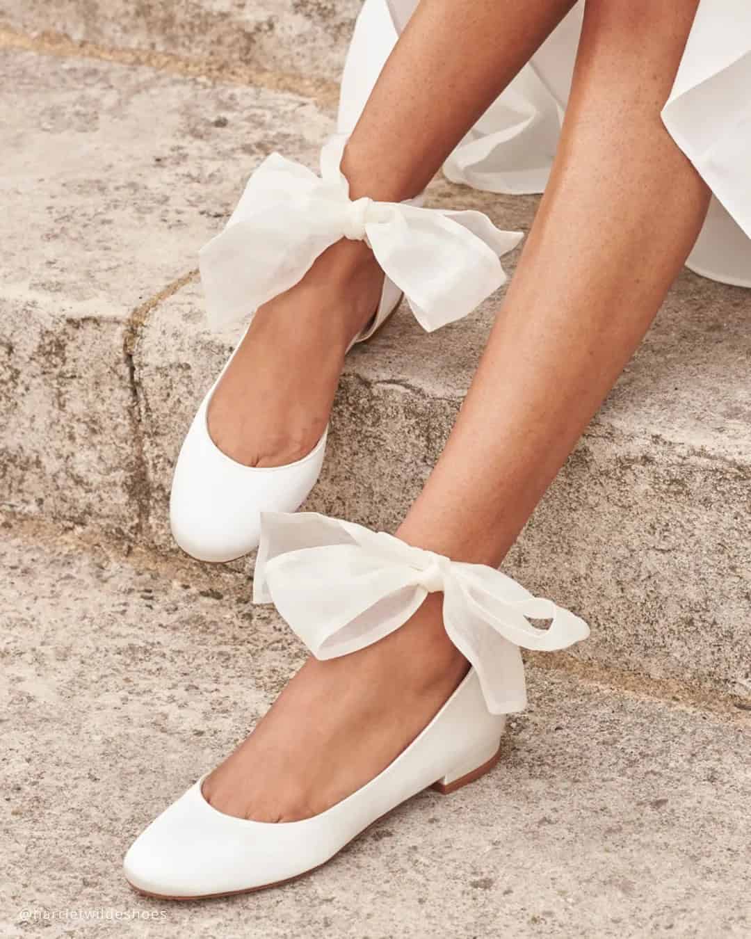 Flats Wedding Shoes For Bride