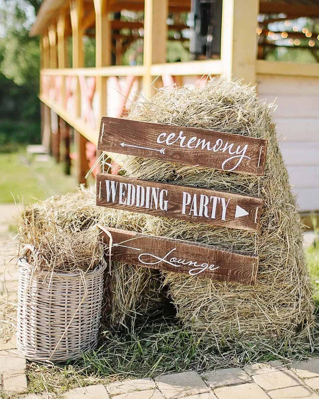 Rustic Wedding Signs