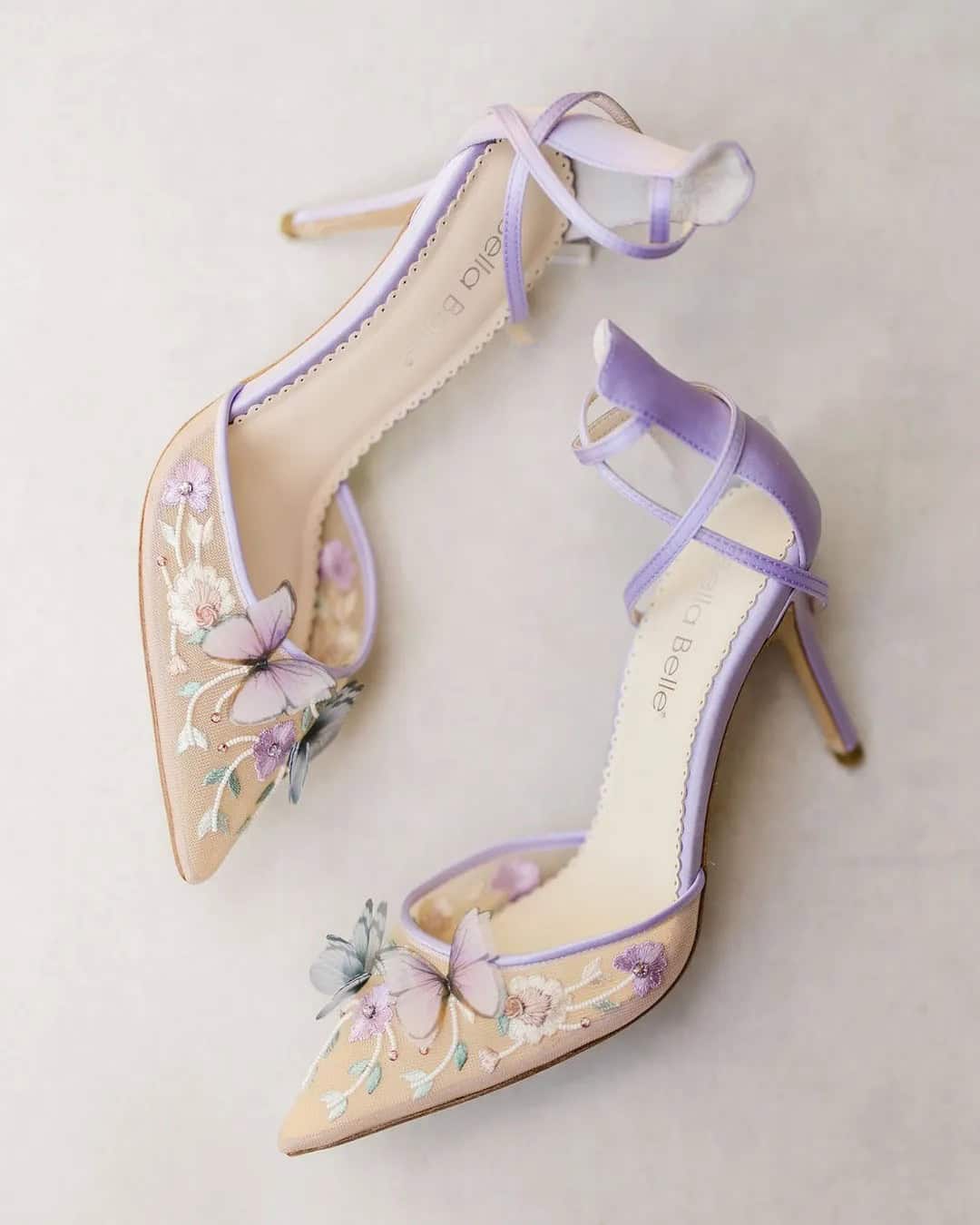 Floral Motifs Bridal Shoes