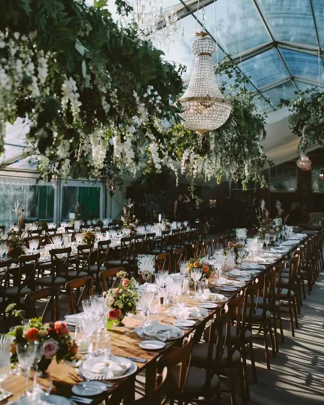 Hanging Greenery Wedding Installations