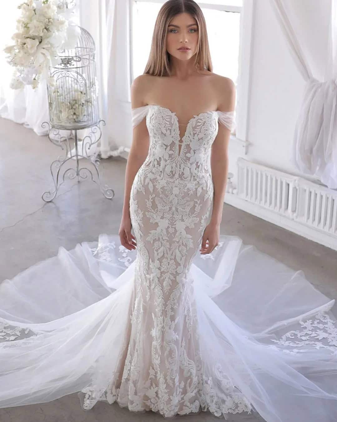 Off The Shoulder Bridal Gowns