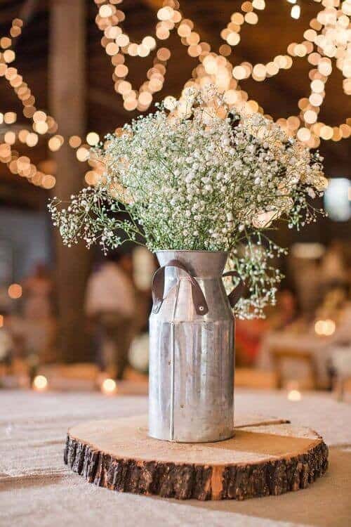 Galvanized steel centerpieces