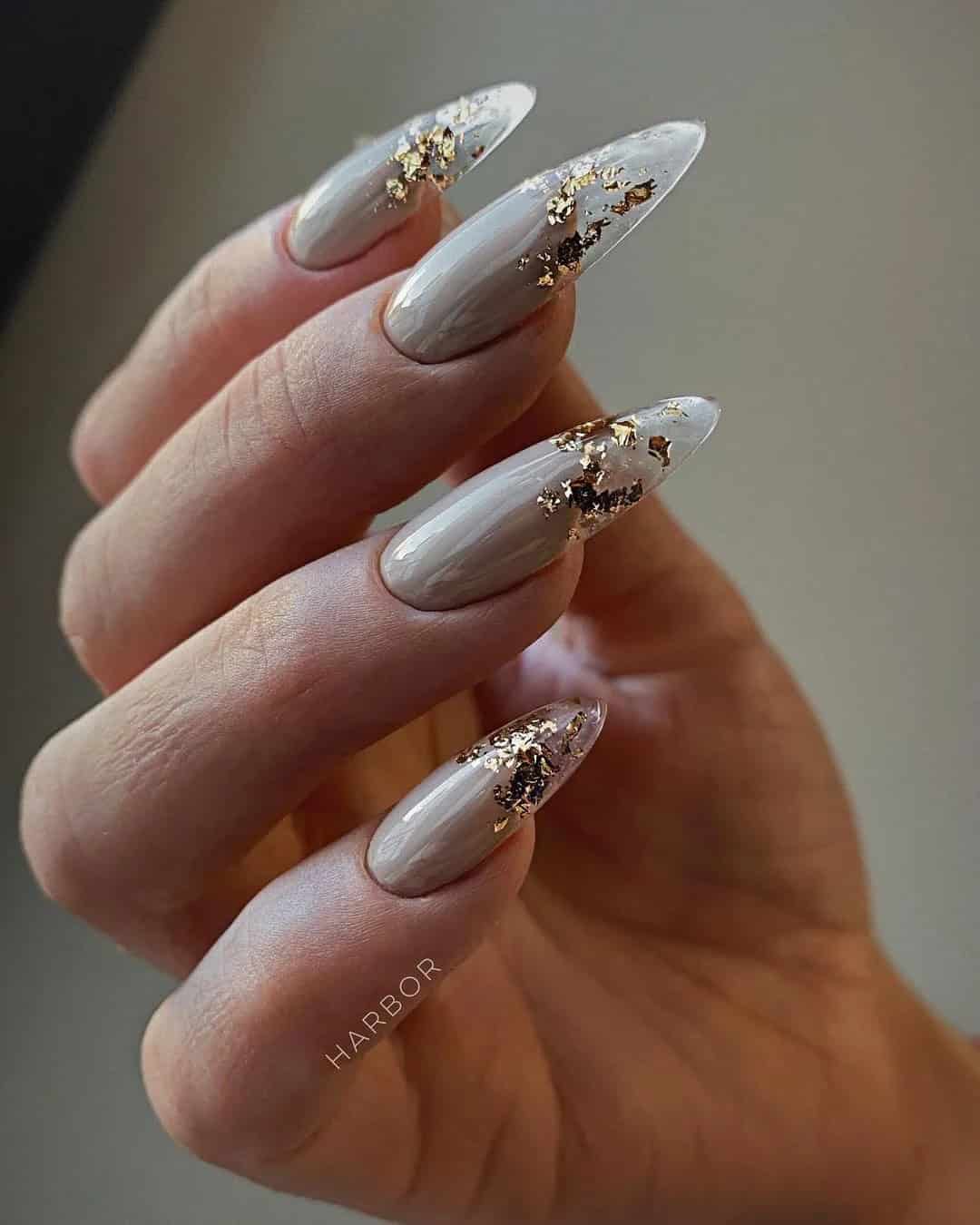 Almond Wedding Guests Nails