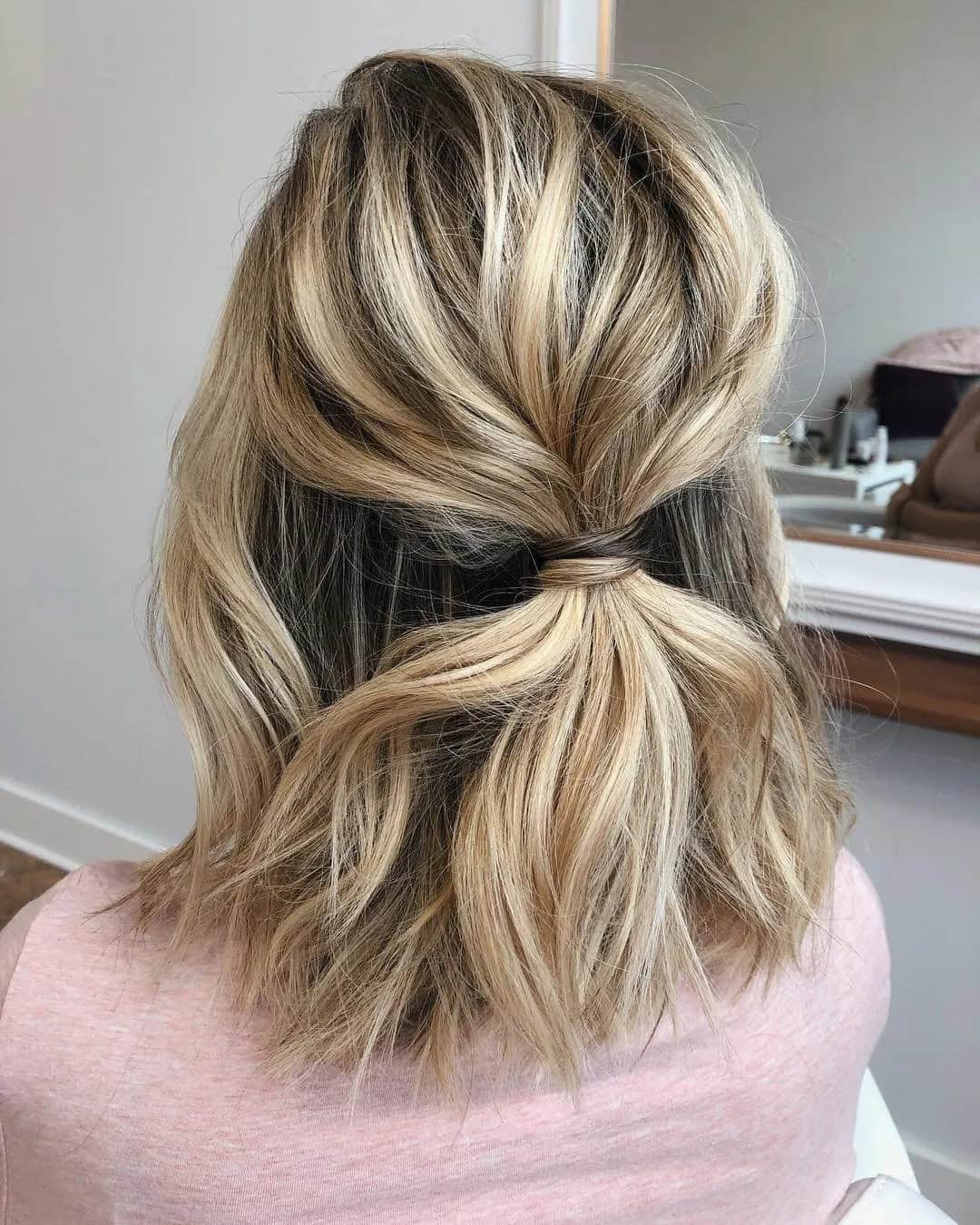 Half Updos For Short Hair Wedding