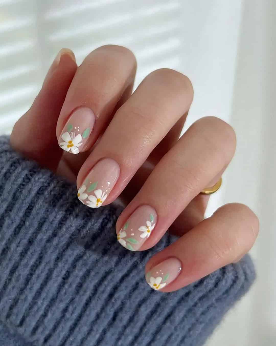 Flower Power Bridal Nails