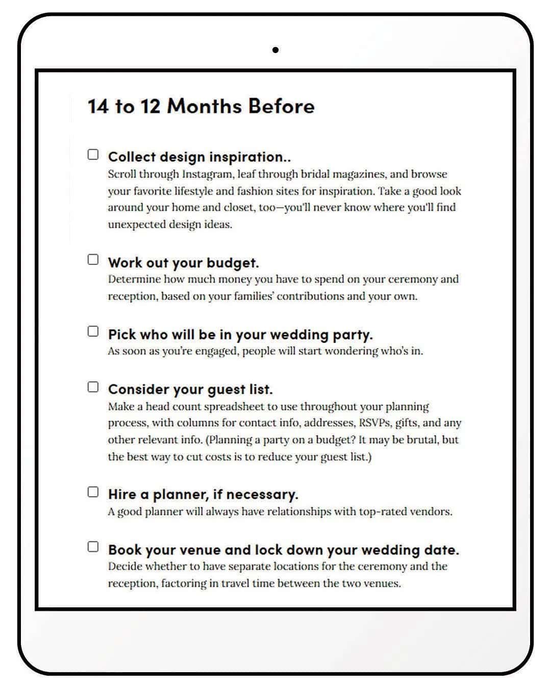 Ultimate Wedding Checklist by Real Simple