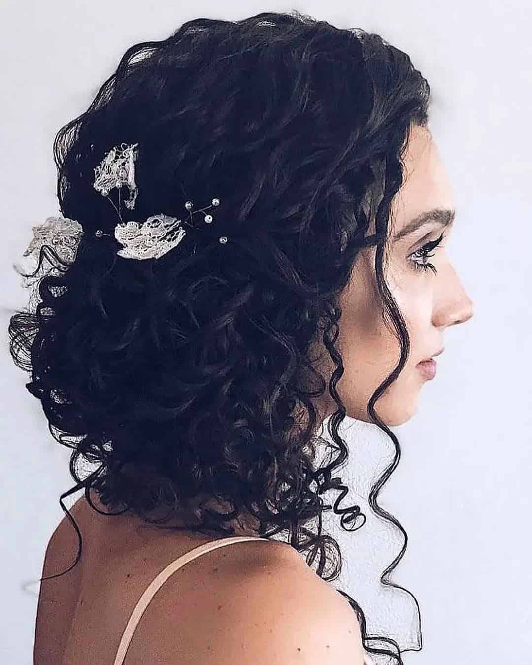 Side Updos For Charming Brides