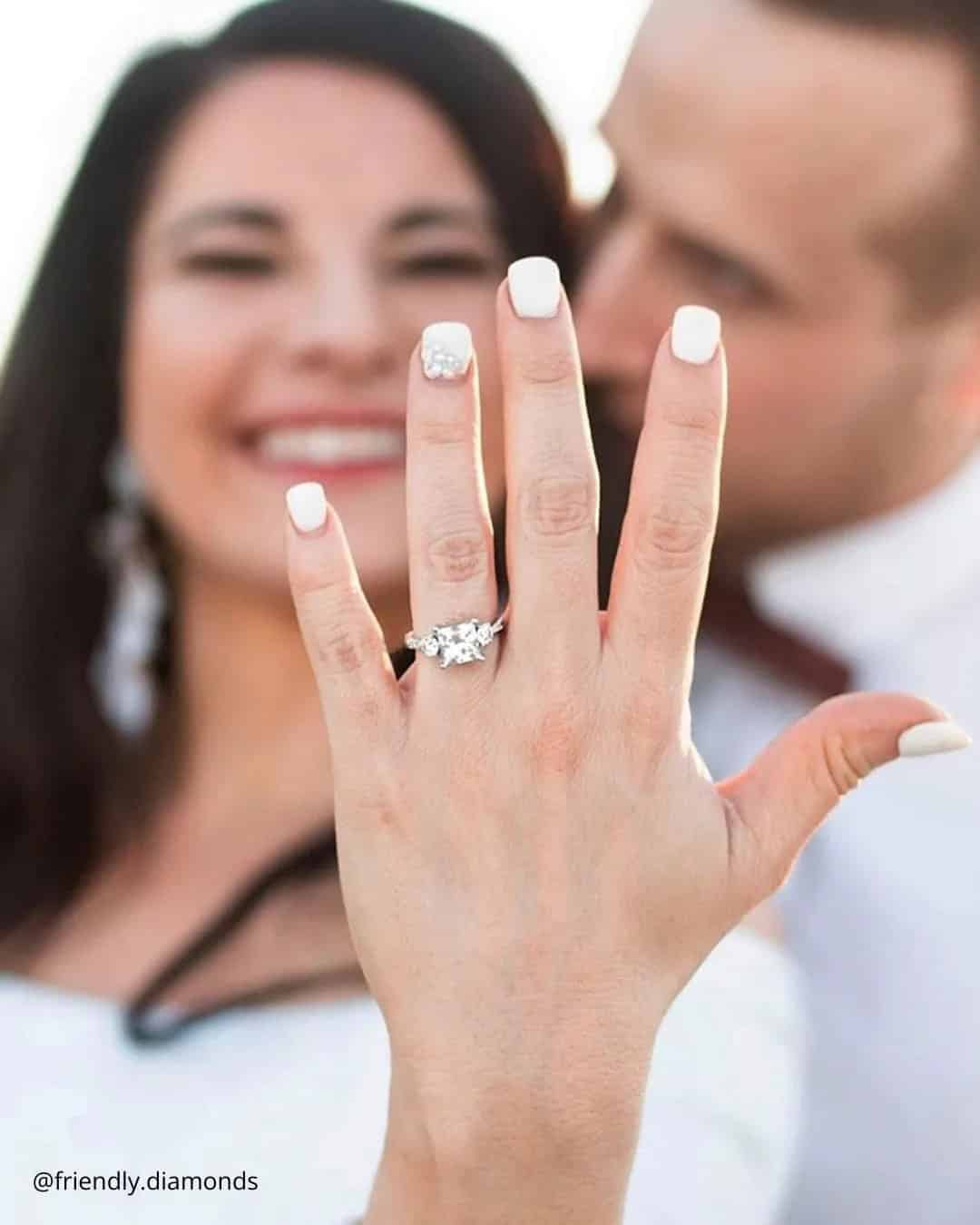 Simple Engagement Rings With Princess Cut Diamond