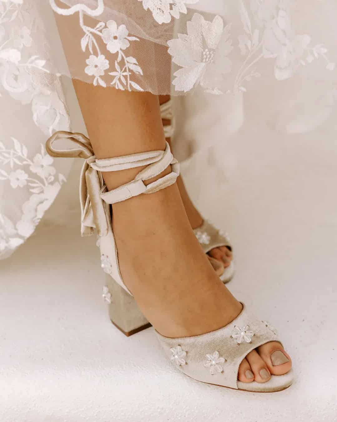 Open Toe Shoes Winter Wedding