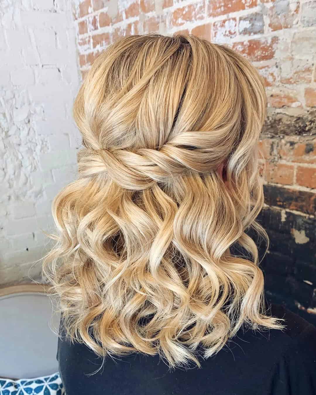 Summer Wedding Mid-Length Hairstyles