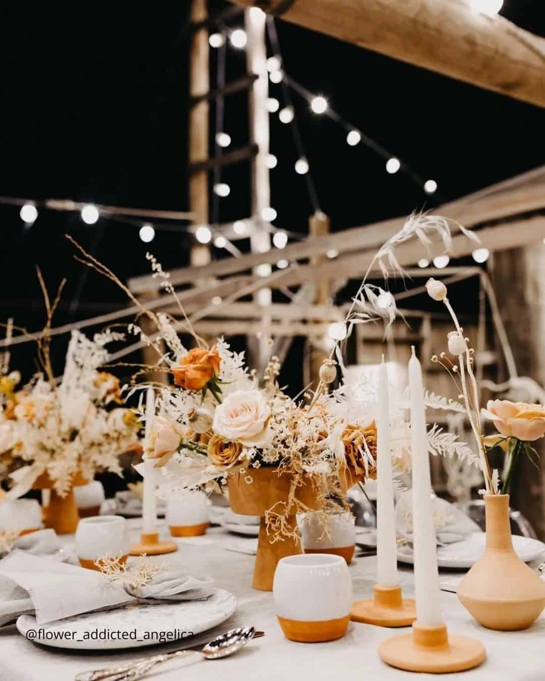 Winter Wedding Table Decorations