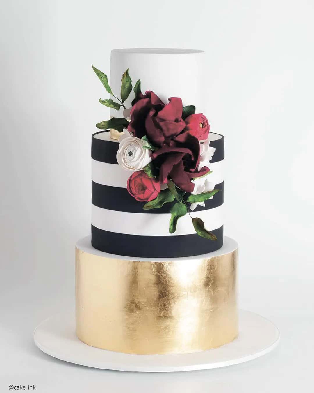 Romantic Wedding Cakes by Cake Ink