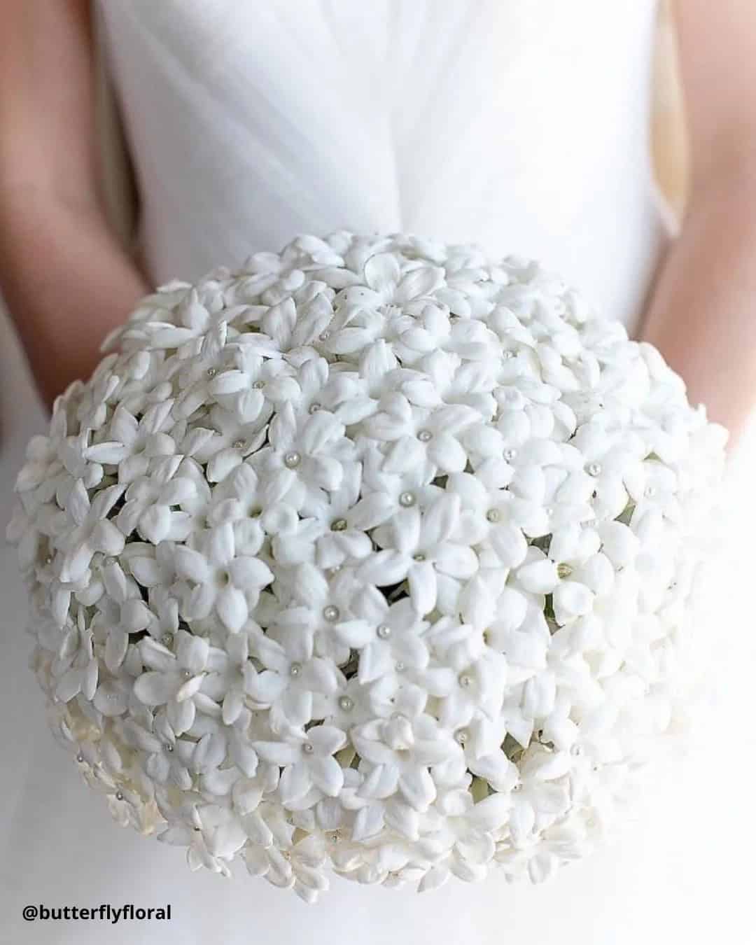 White Single Bloom Wedding Bouquets