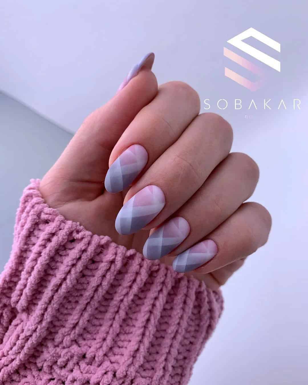 Nude Ombre Bridal Nails