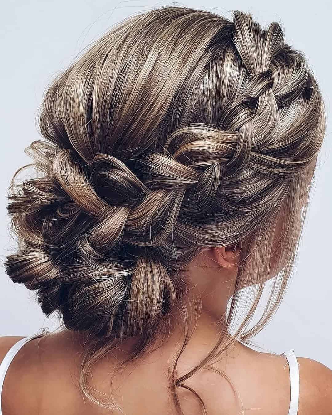 Braided Wedding Hairstyles For Medium Hair