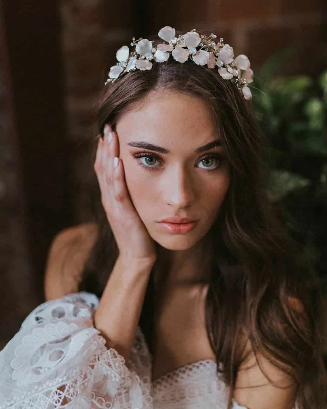 Wedding Hairstyles With A Flower Crown