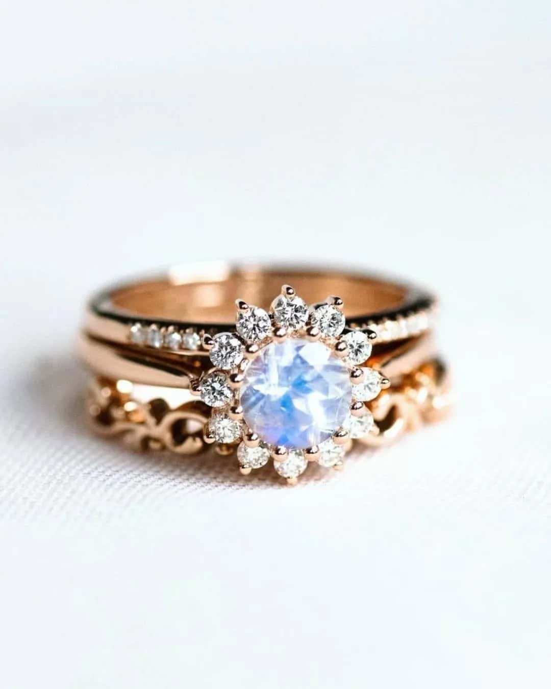 Floral-Inspired Vintage Wedding Rings