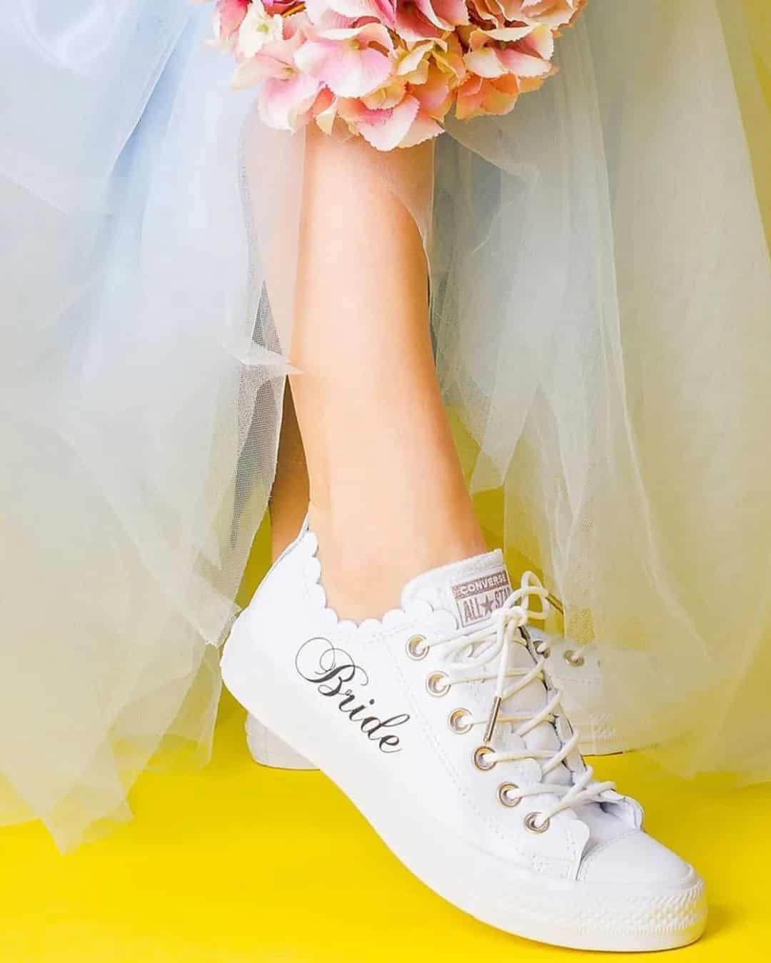 Dressy Wedding Sneakers For Bride