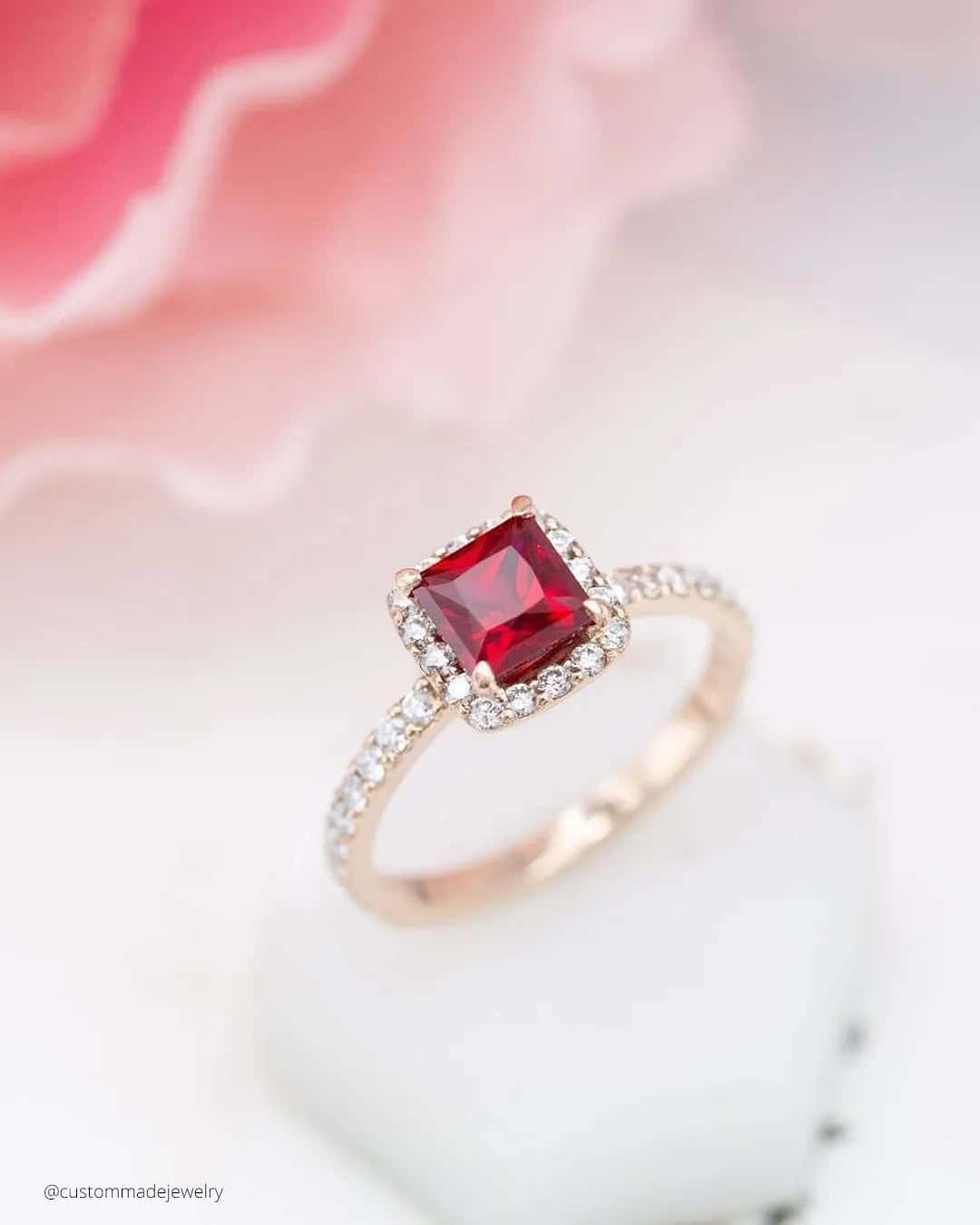 Ruby Anniversary Rings