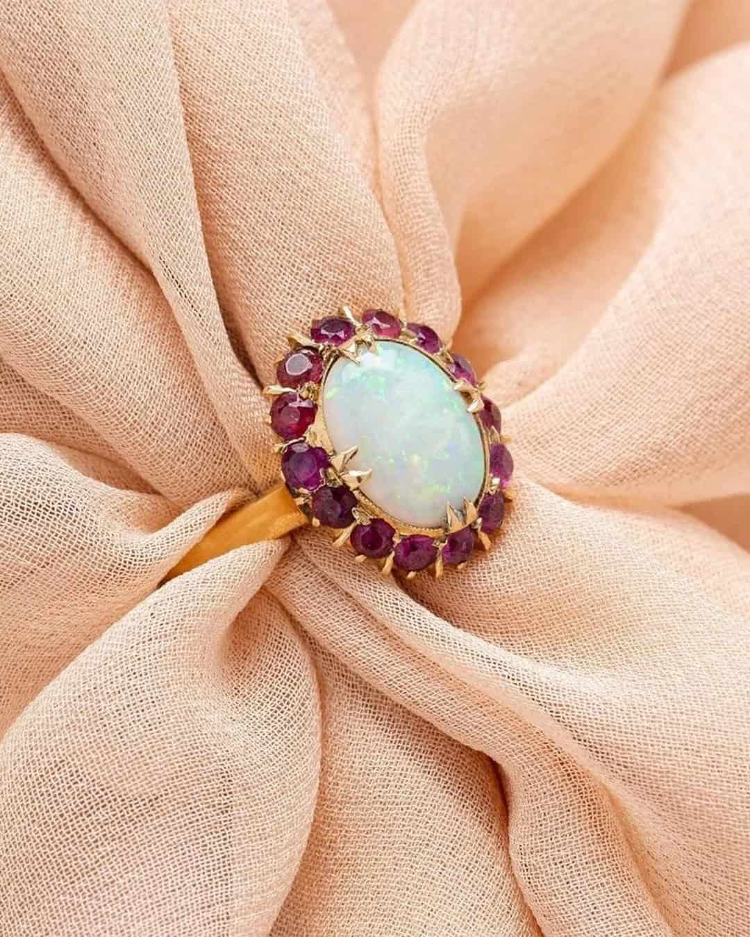 Colored Engagement Rings – Opal