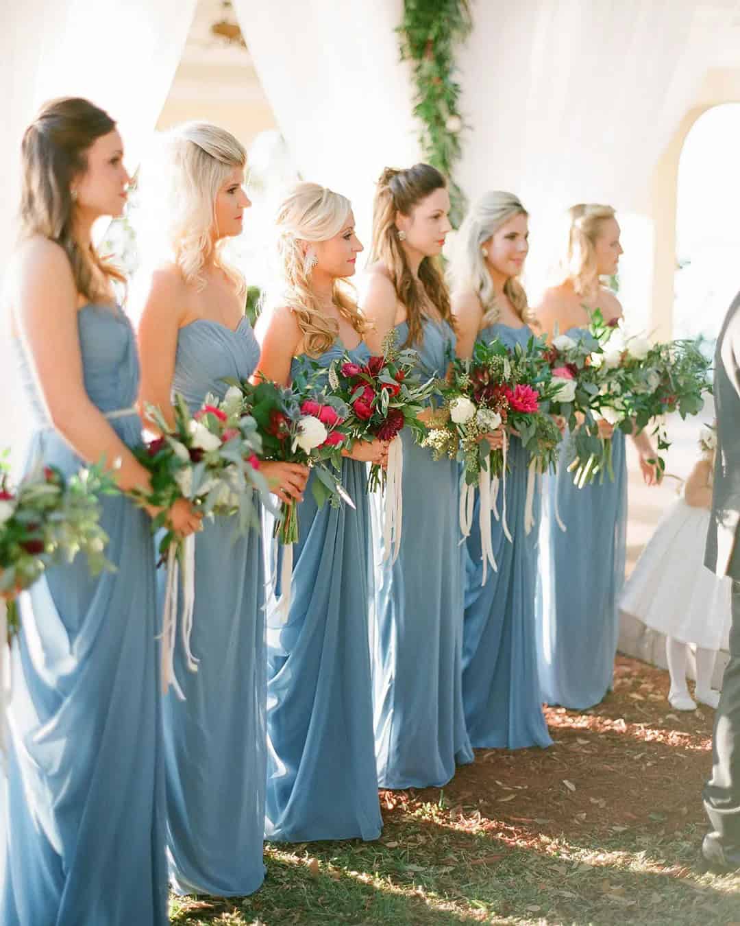 Long Bridesmaid Gowns