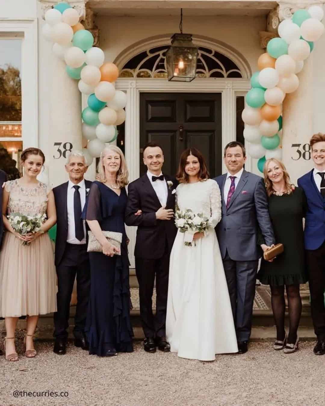 Bride And Groom with Maternal and Paternal Families