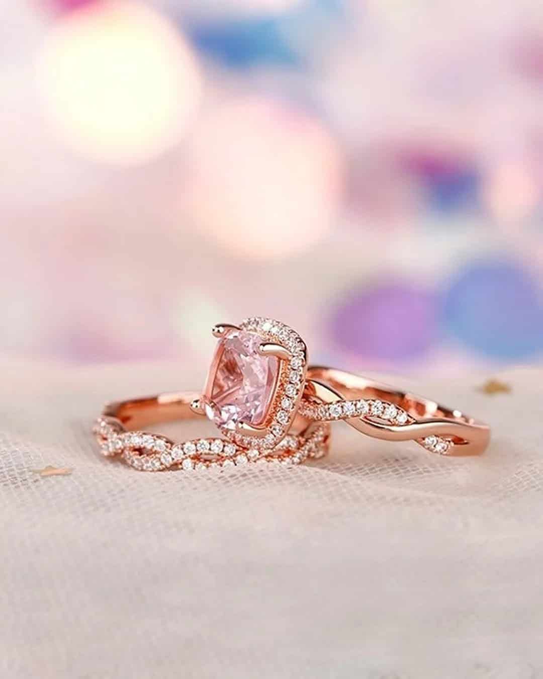 Rose Gold Vintage Bridal Sets