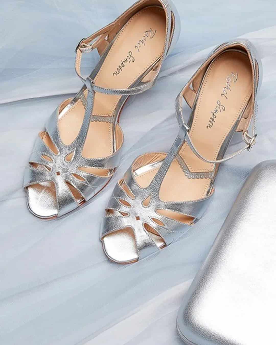 Comfortable Silver Wedding Shoes